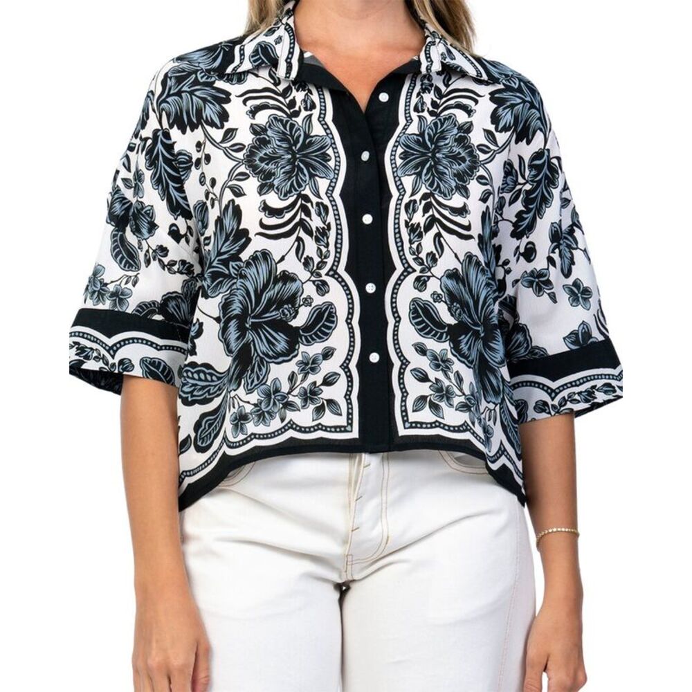 Tolani Womens Maura Top, Silver